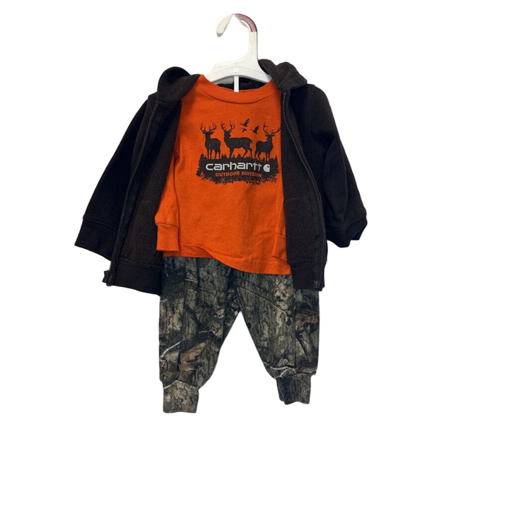 Zip Up Hoodie + Shirt + Pants Set