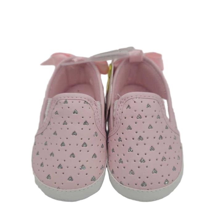 Slip On Soft Sold Shoes / Glittery Hearts