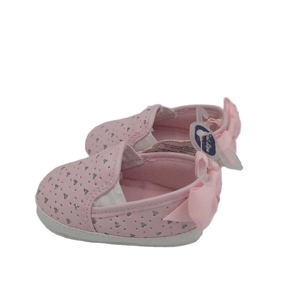 Slip On Soft Sold Shoes / Glittery Hearts