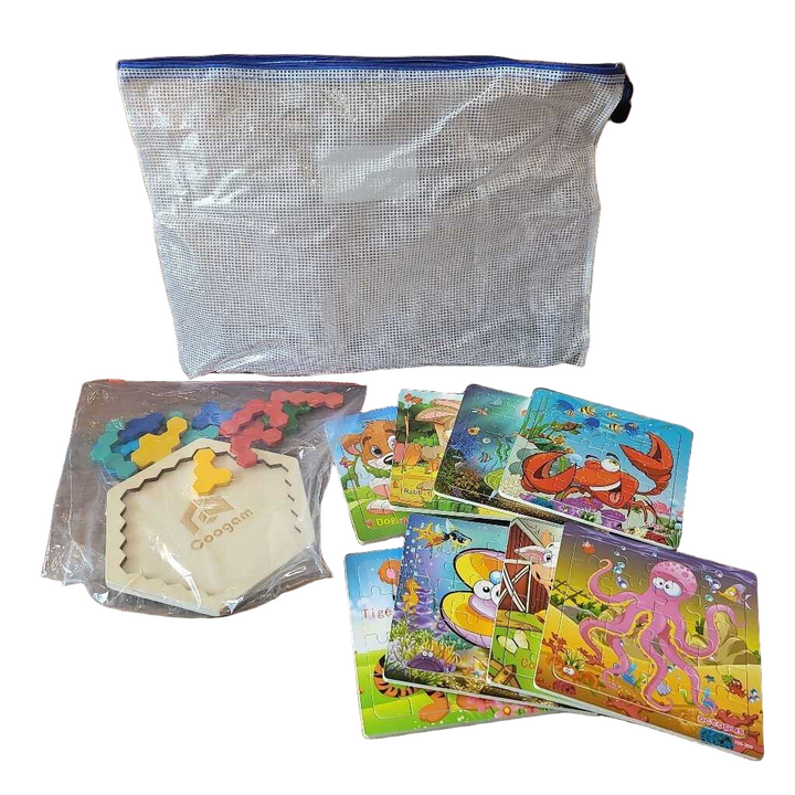 Bag Of Small Wooden Puzzles