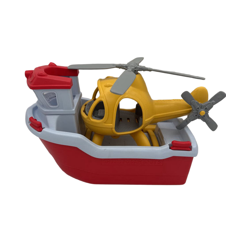 Rescue Boat & Helicopter (Missing Parts)