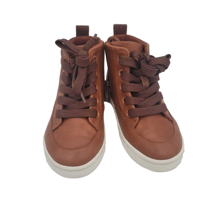 Zip Up + Lace High Top Sneakers