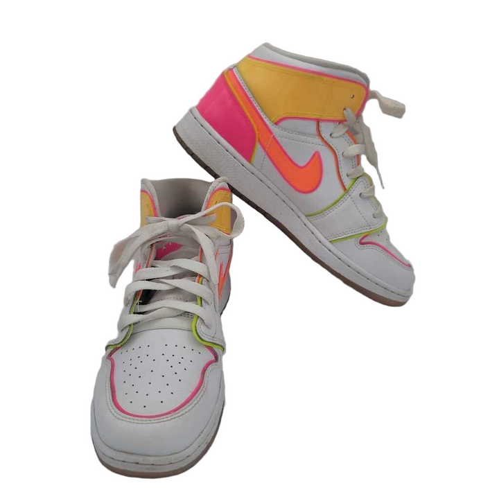 Lace Up High Top Sneakers / Neon