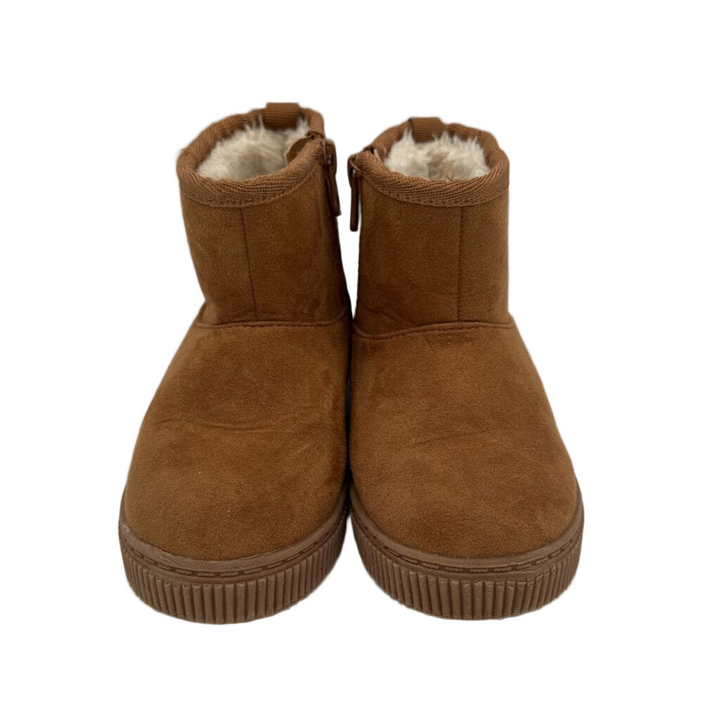 Zip Up Fleece Lined Suede Boots