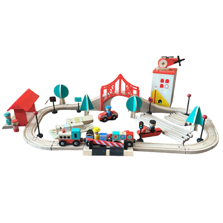 Wooden Train Set/Figure 8
