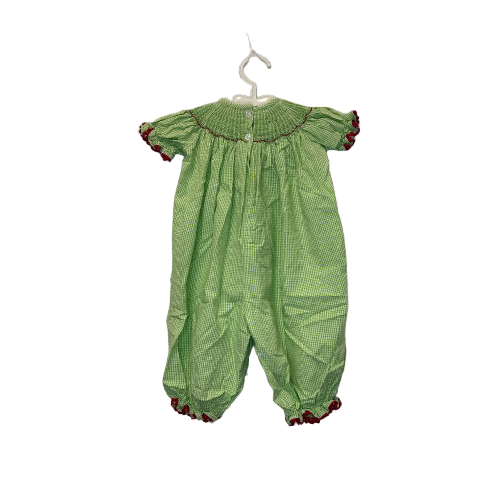 Ruffle Sleeve Smocked Dress / Santa Hats