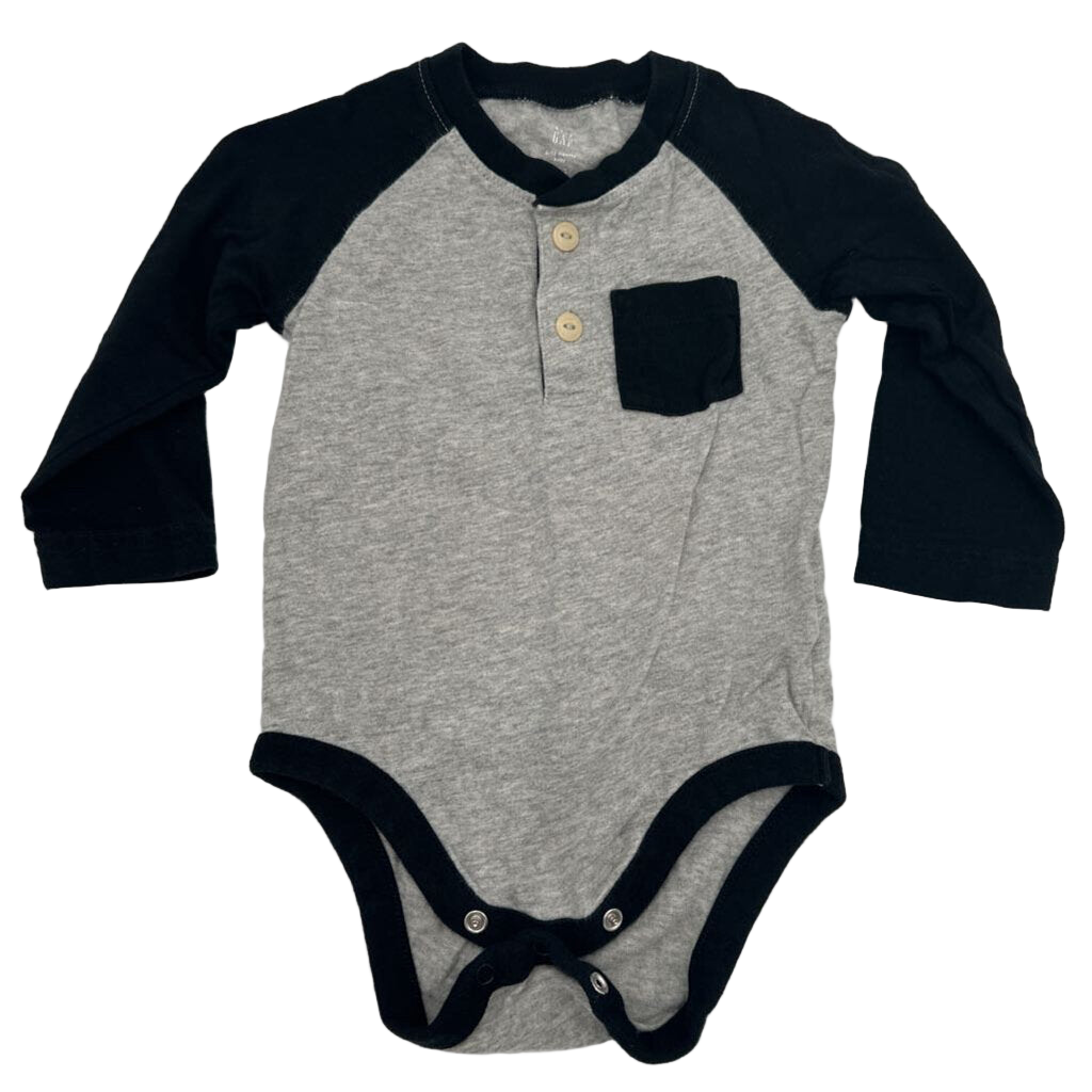 LS Onesie / Black Sleeves