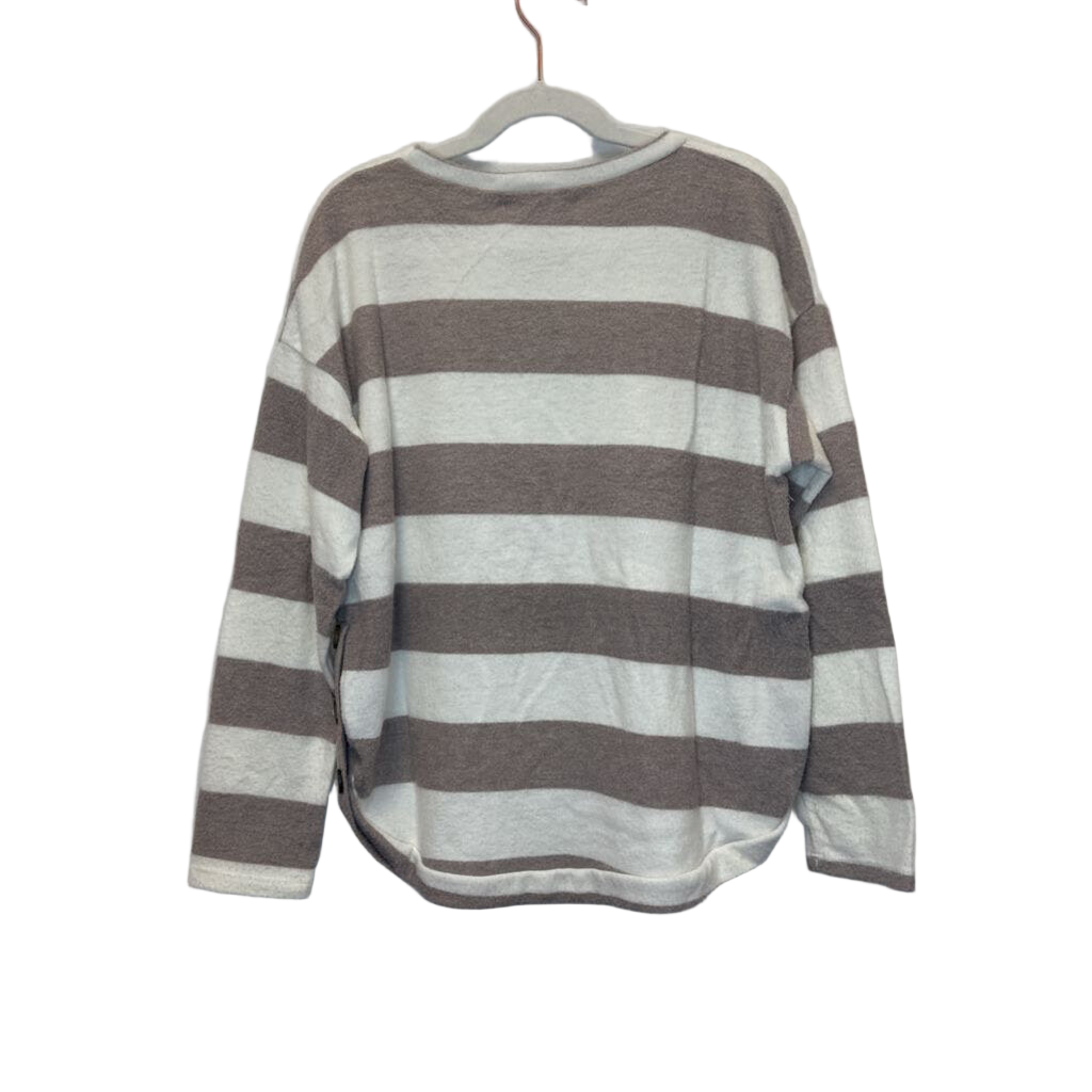 LS Striped Shirt / Button Sides