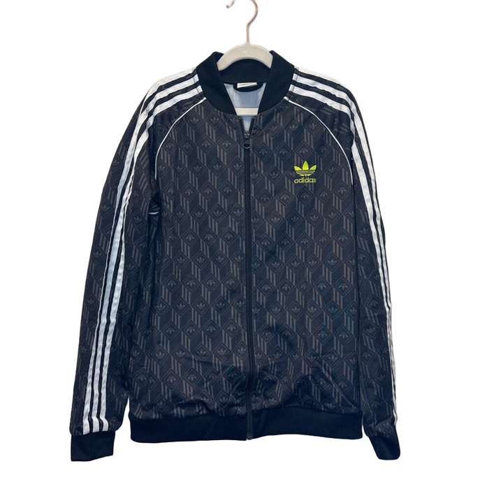Zip Up Athletic Jacket / Striped Sleeves