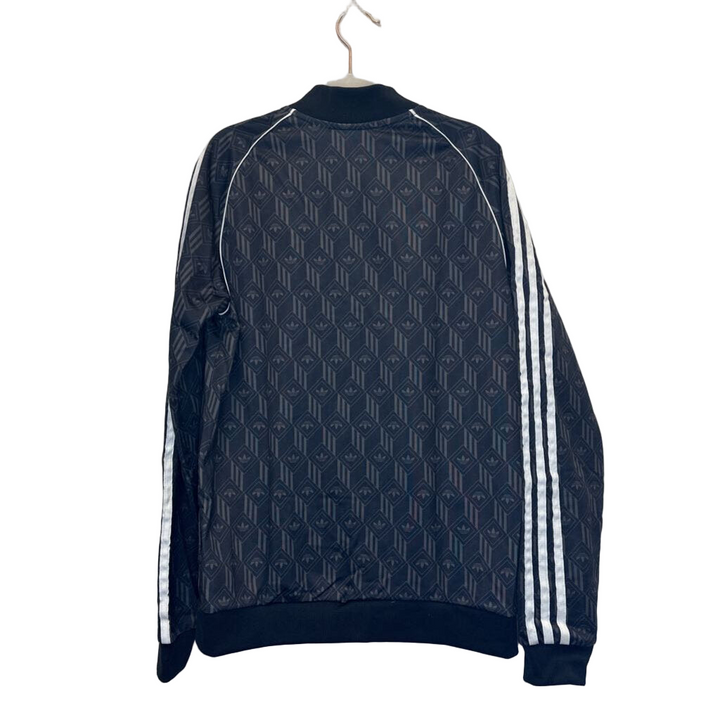 Zip Up Athletic Jacket / Striped Sleeves