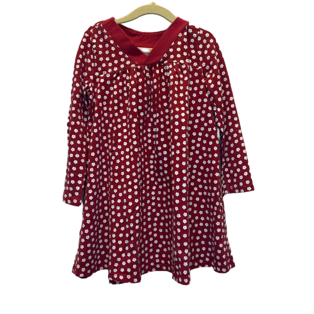 LS V-Neck Floral Dress