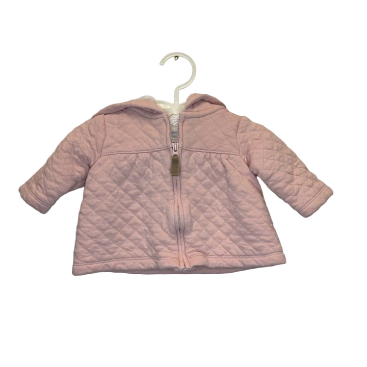 LS Hooded Quilted Zipper Coat/Ears