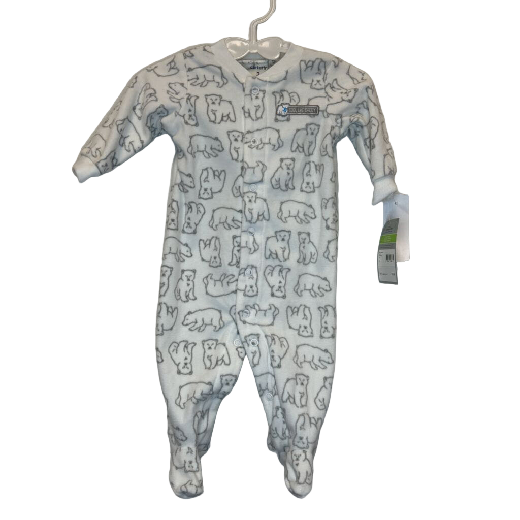 OT LS Snapped Footed Onesie/Bears