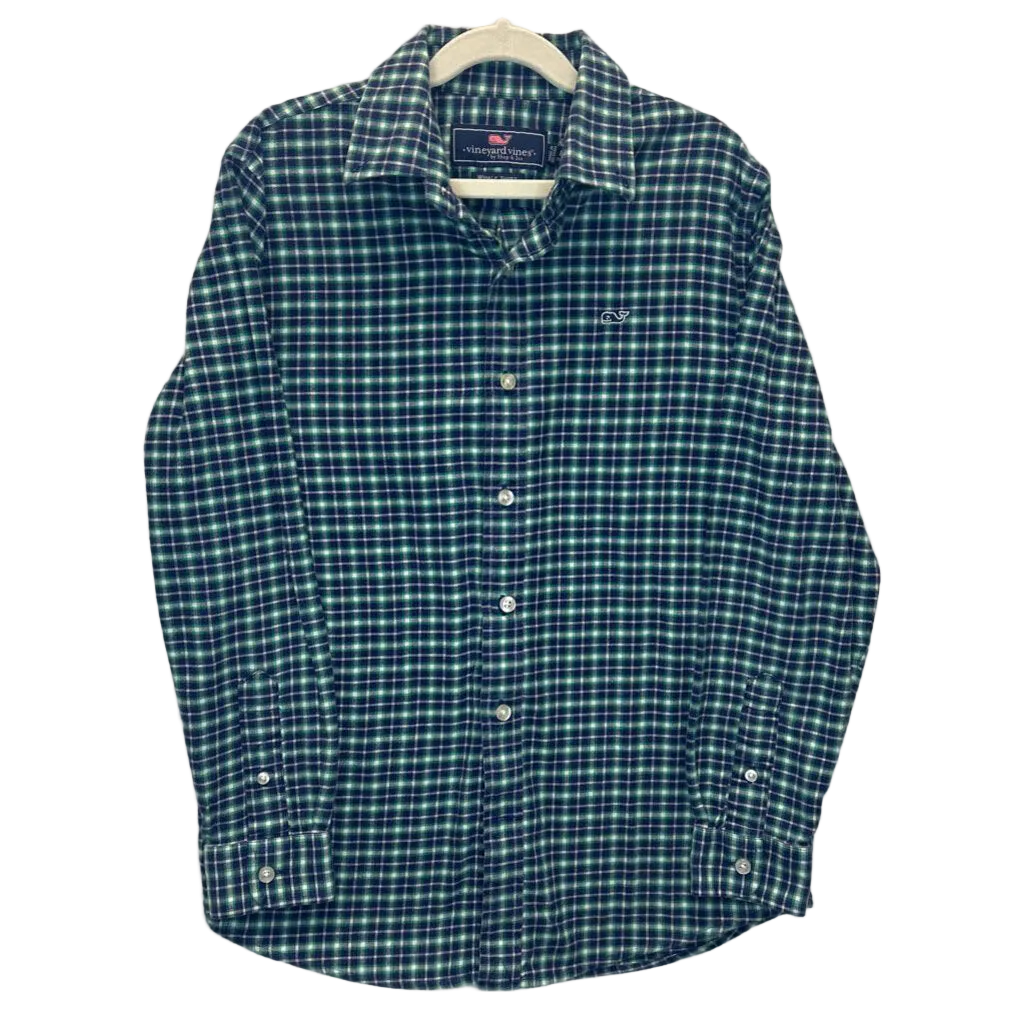 LS Button Down Collared Shirt/Plaid