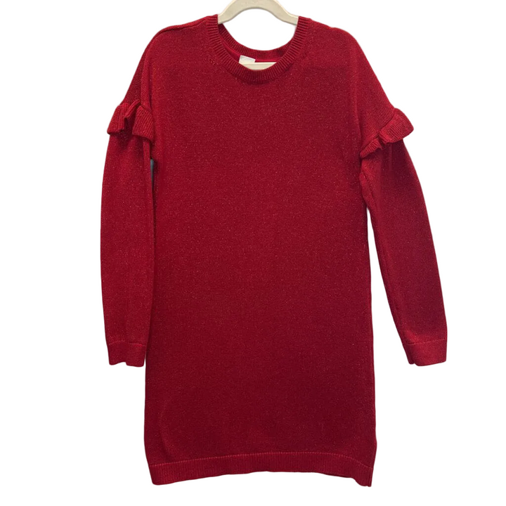 LS Sweater Dress/Ruffle Sleeve
