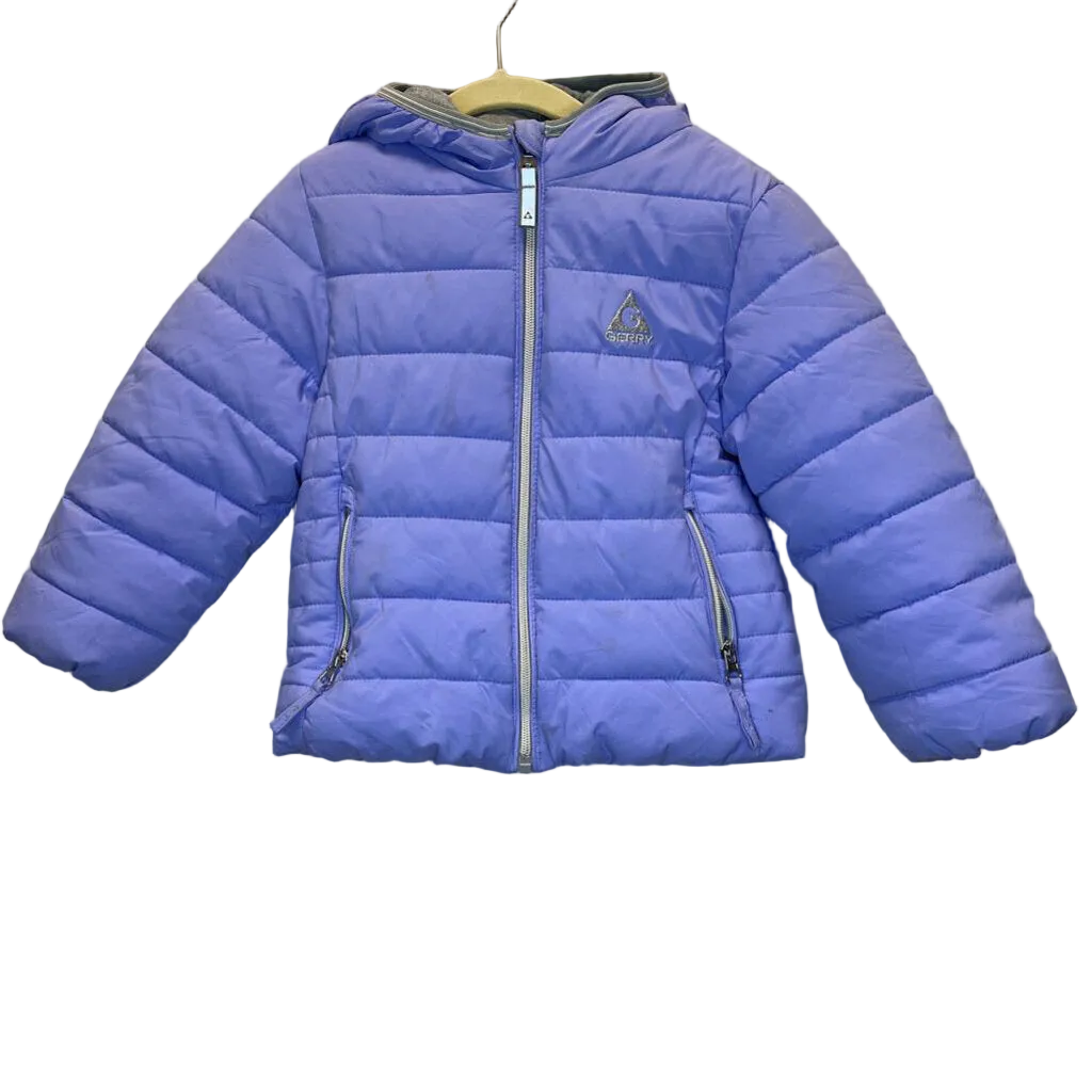 LS Hooded Quilted Coat/Zipper