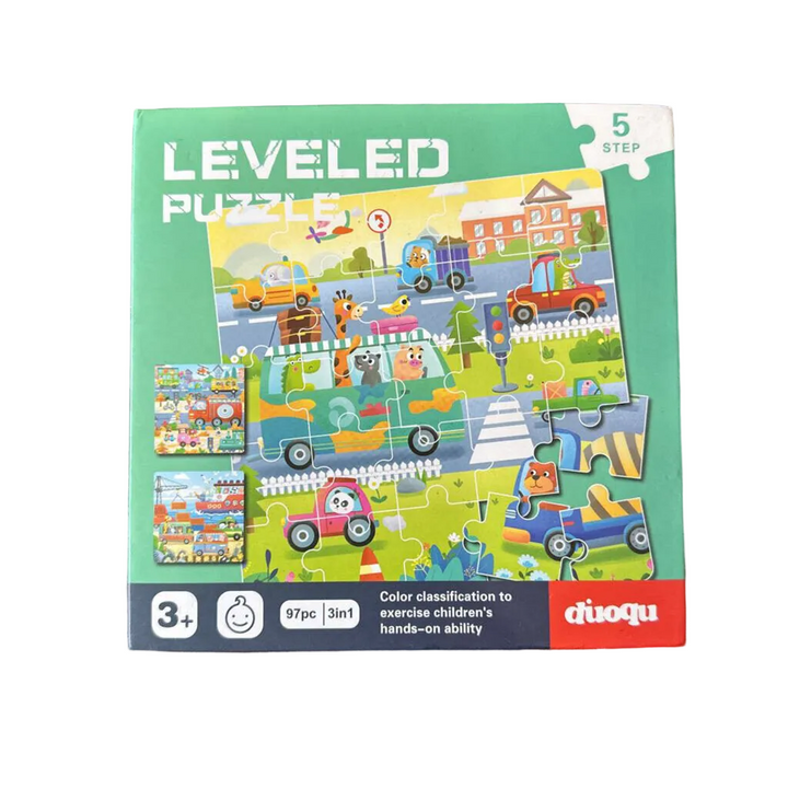 Leveled Puzzle 3-in-1 Set