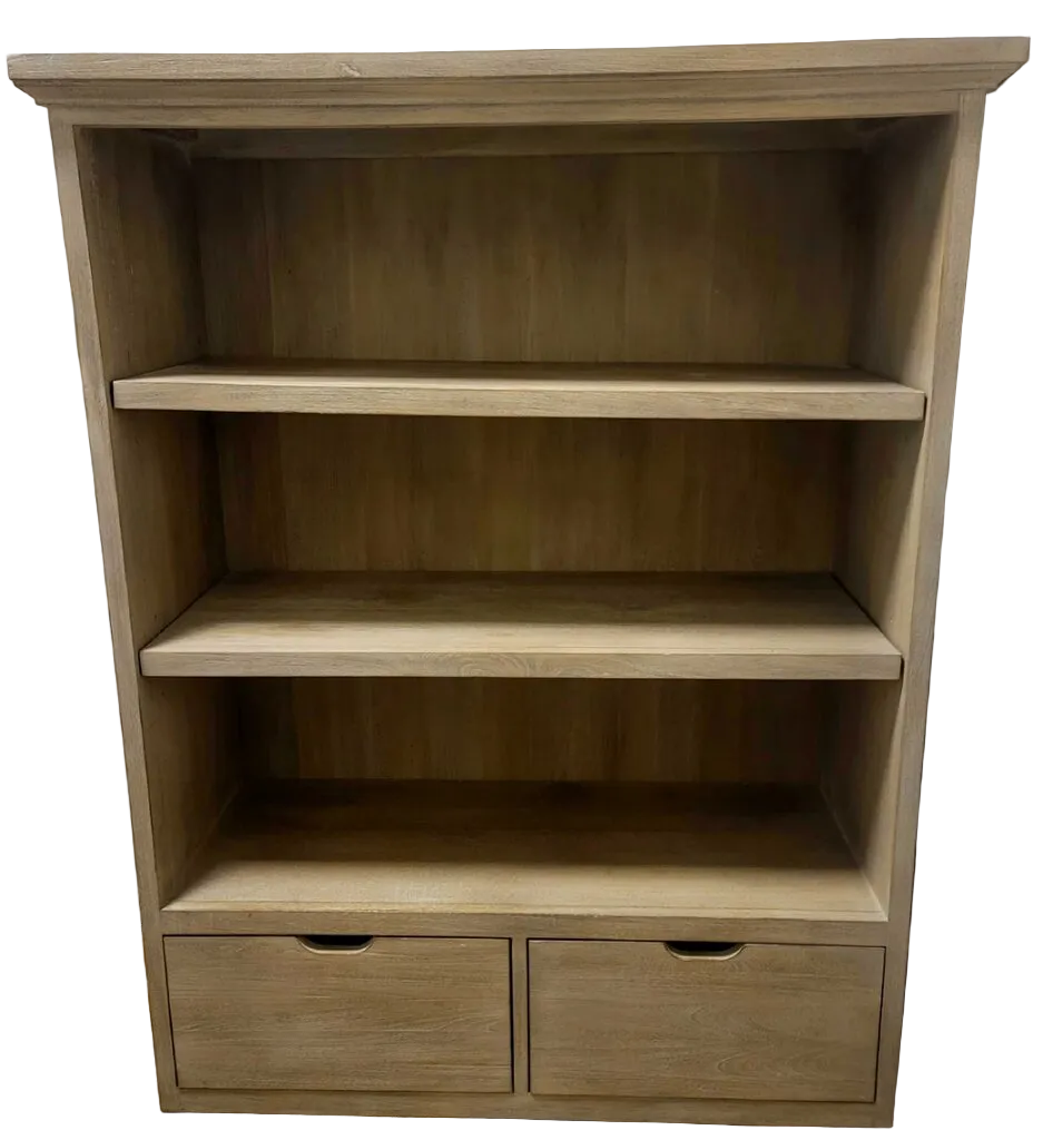 Bookcase/2 Shelves with Drawers
