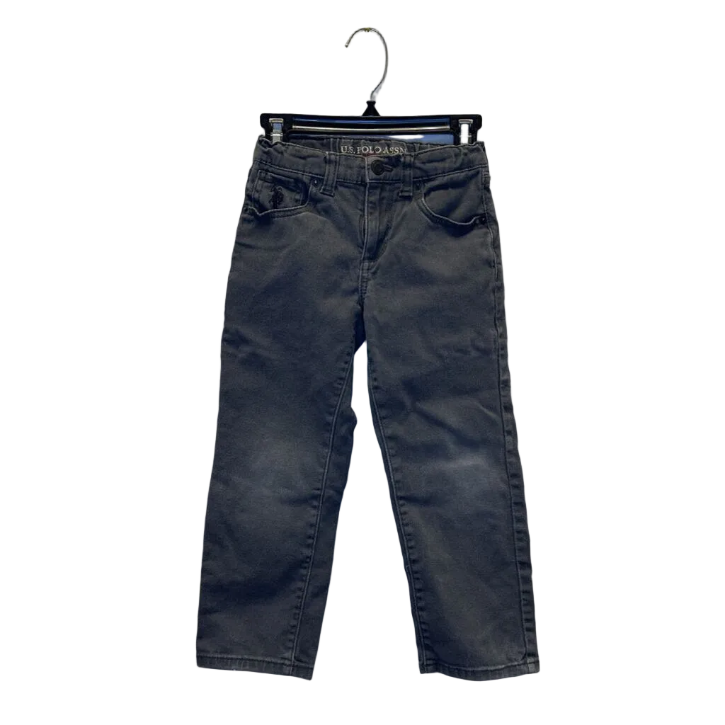 Adjustable Waist Denim Pants