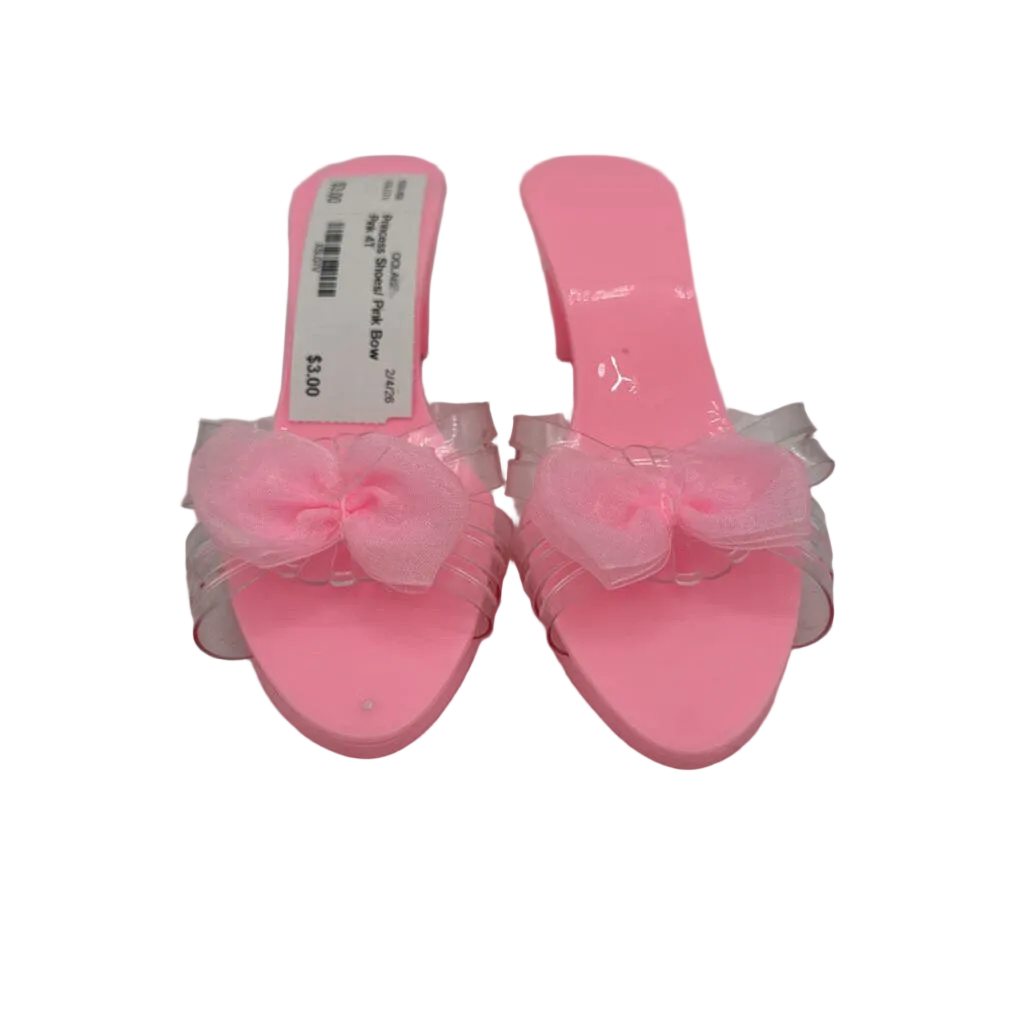 Princess Shoes/ Pink Bow