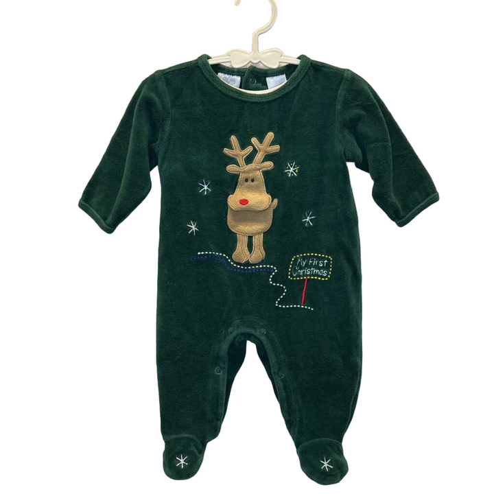 LS Footed Onesie / Reindeer