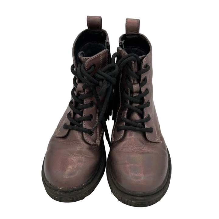 Lace up Boots/Metallic