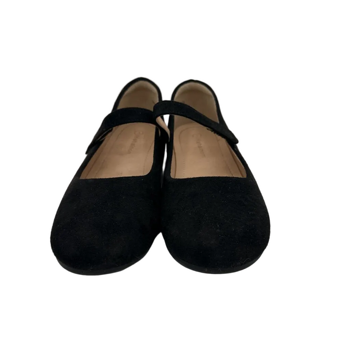 Mary Janes/Velcro Faux Suede