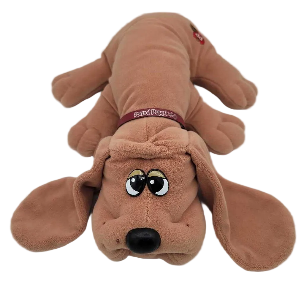 Vtg Pound Puppy 18" 1995/Collar