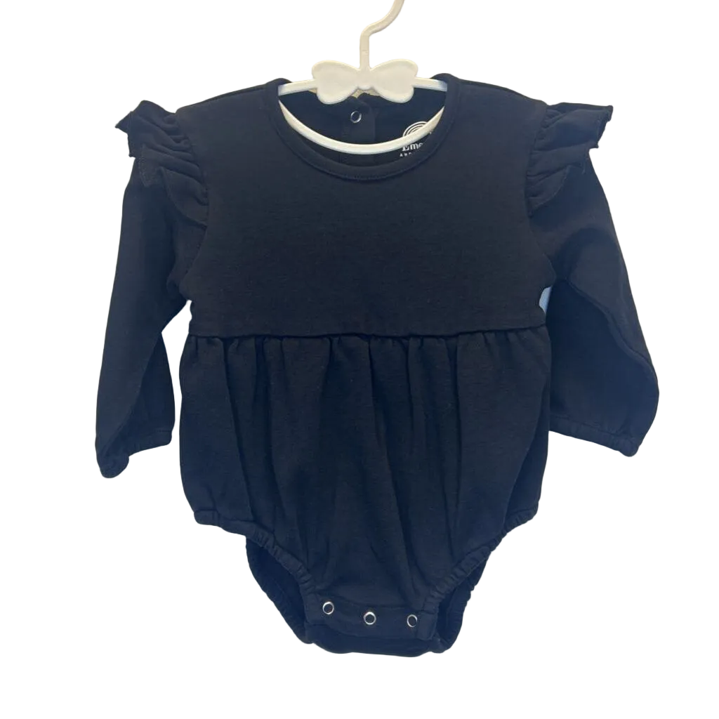 LS Ruffle Shoulders Romper