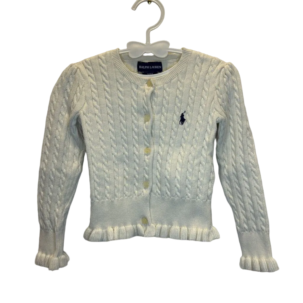 LS Cable Knit Button Up Sweater