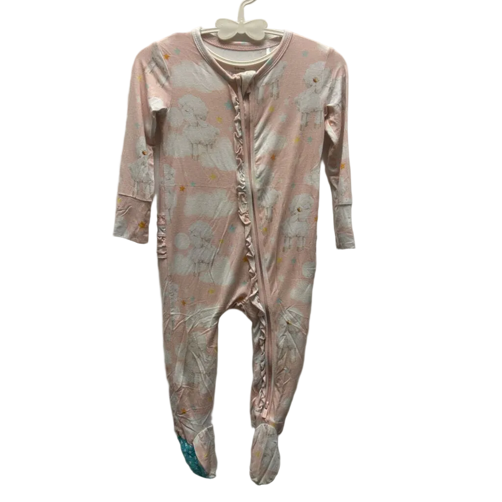 Footed Zip Up Onesie/Sheep