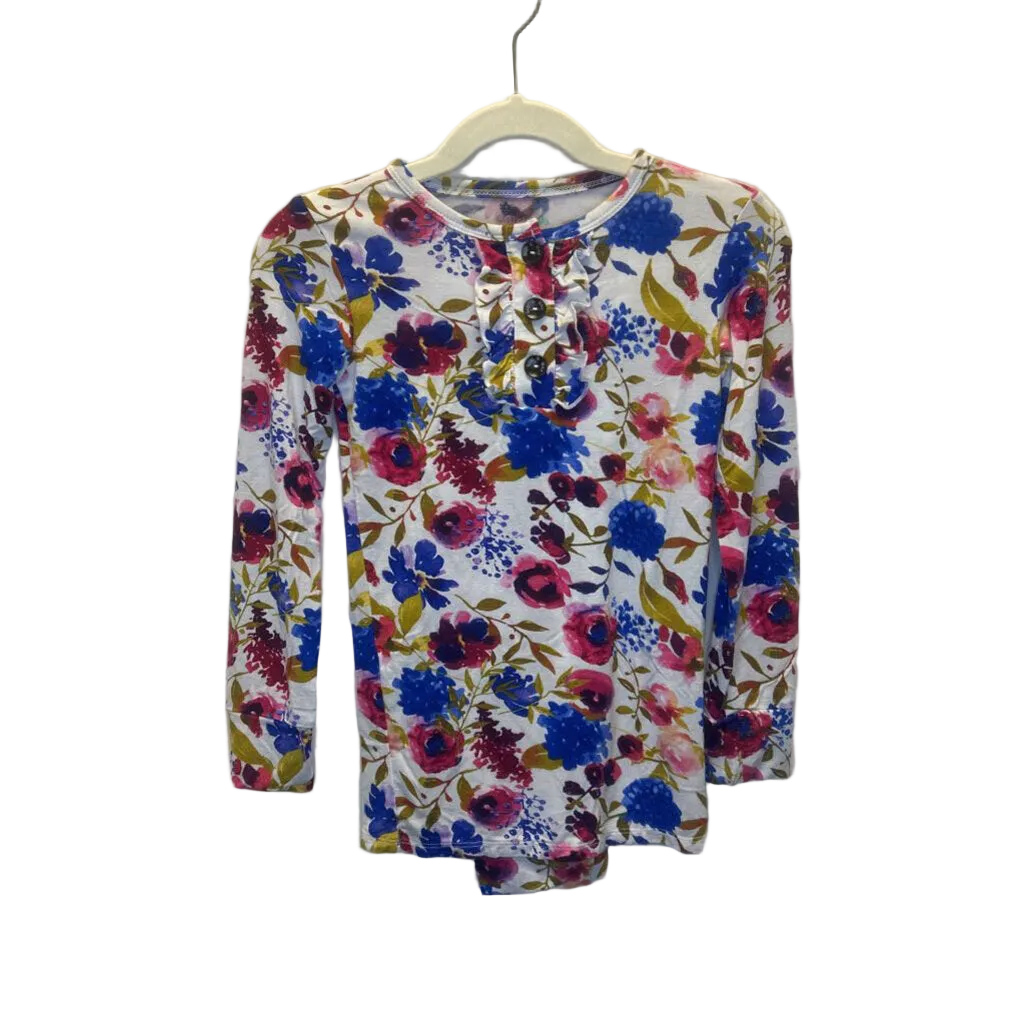 LS Shirt + Pants Pajamas / Flowers