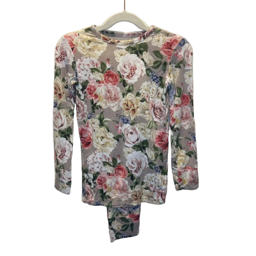 LS Shirt + Pants Pajamas / Flowers