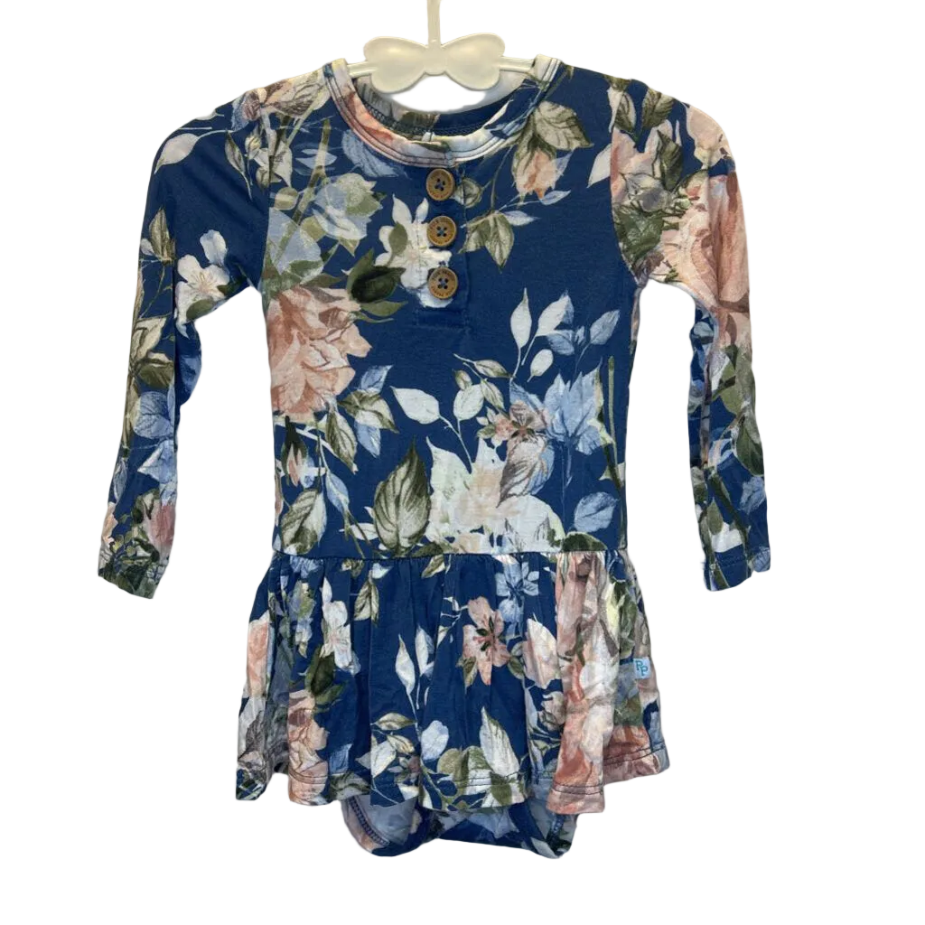 Bodysuit Dress Onesie / Flowers
