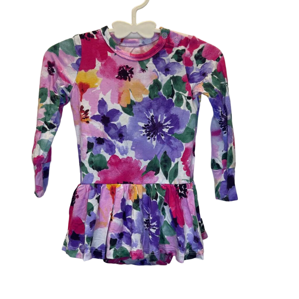 Bodysuit Dress Onesie / Flowers