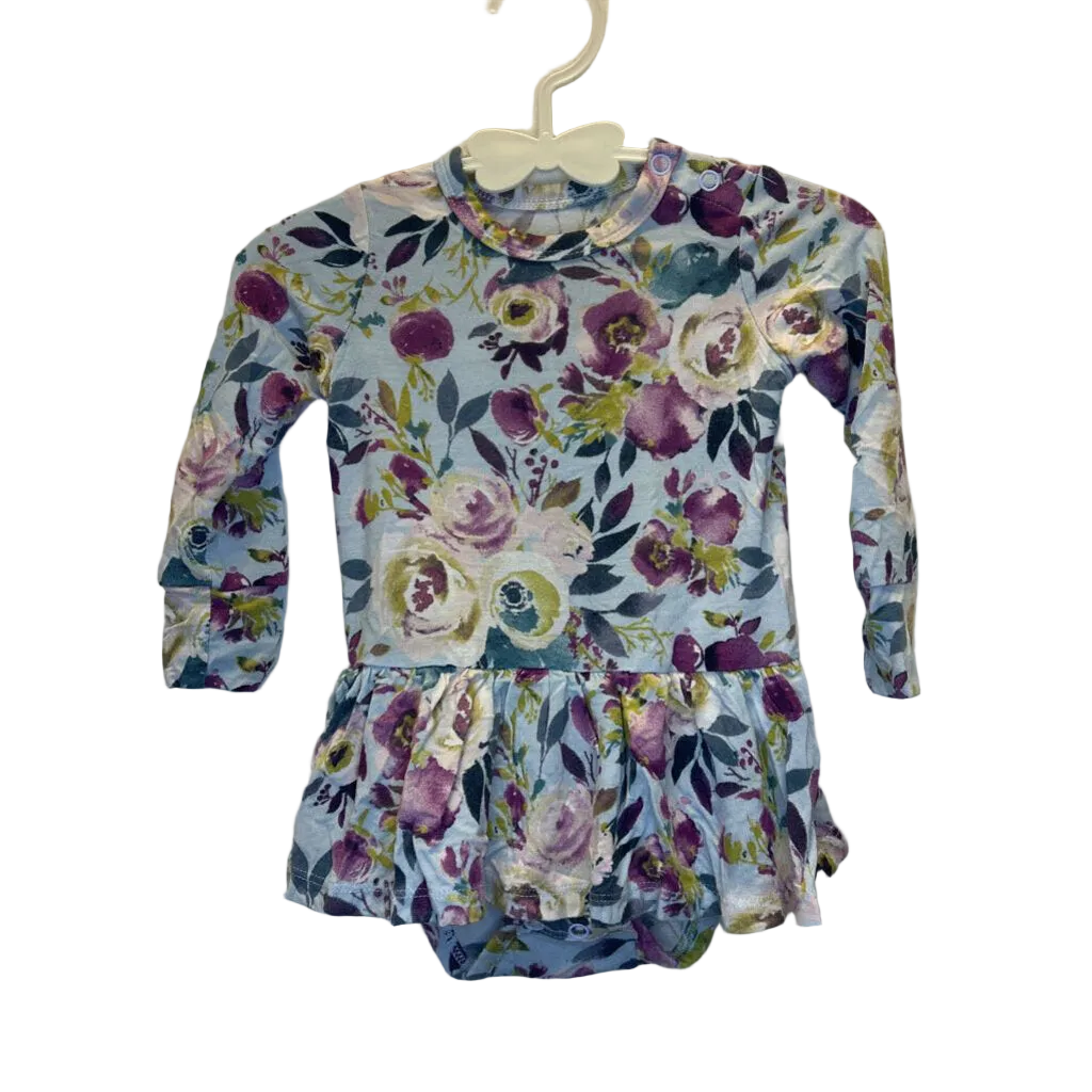 Bodysuit Dress Onesie / Flowers