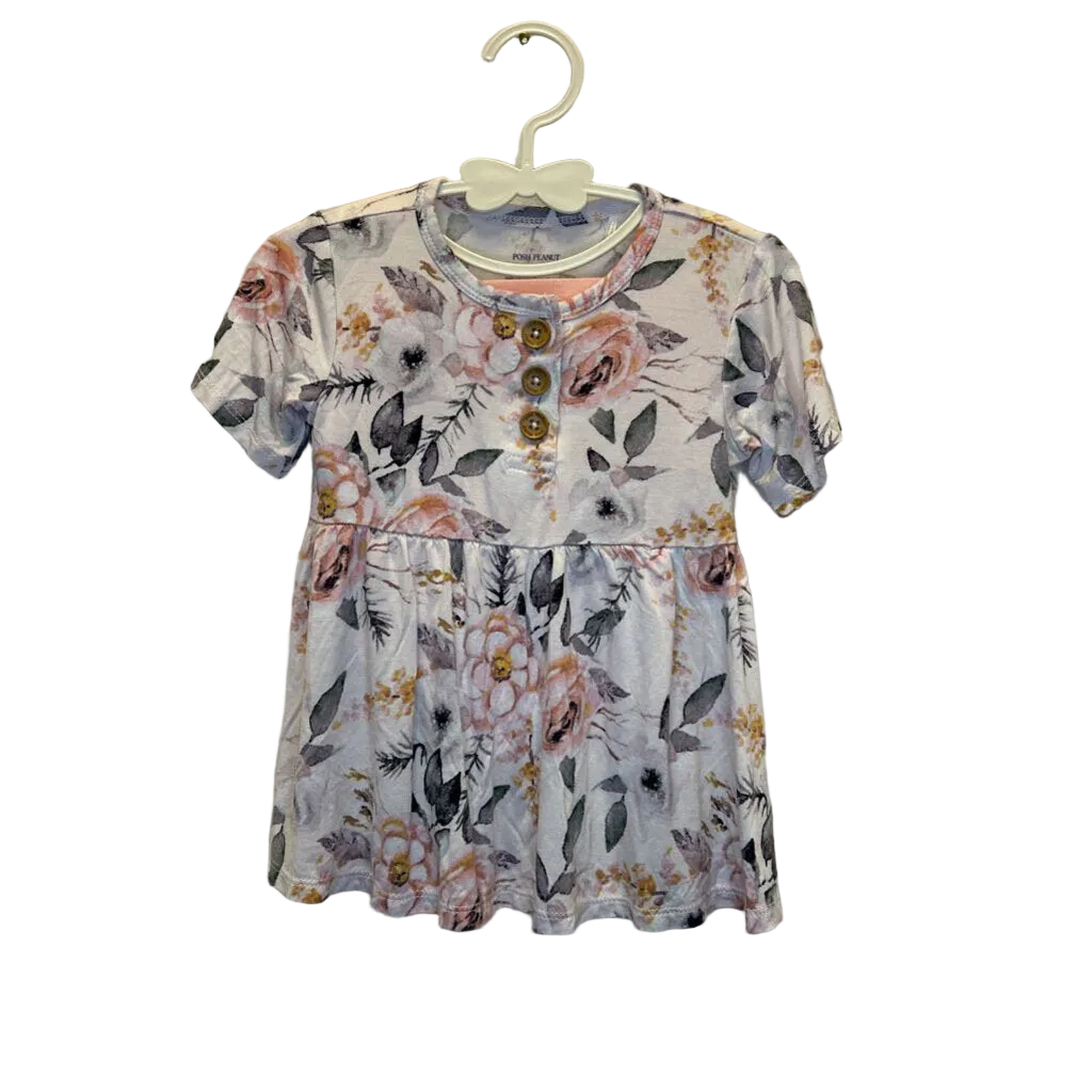 SS Twirl Dress & Diaper Cover /Floral