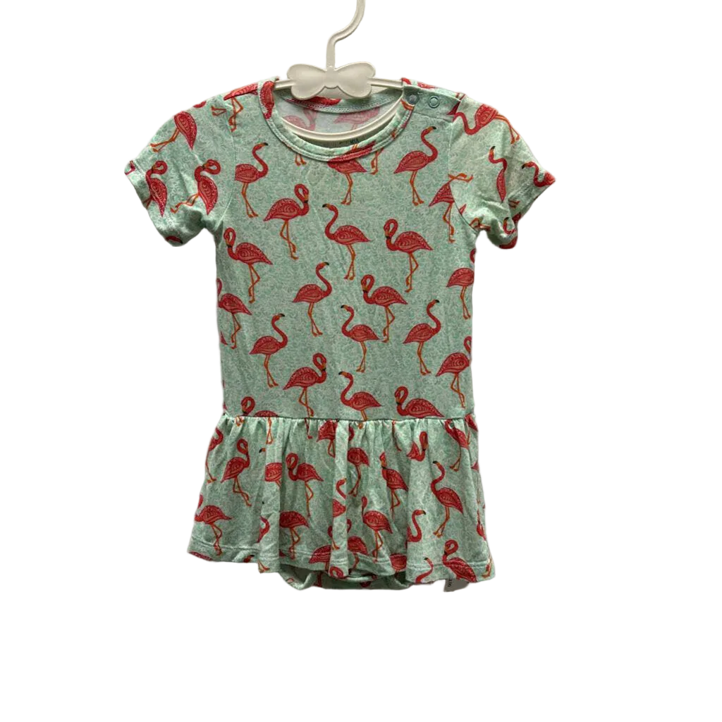 Bodysuit Dress Onesie / Flamingo