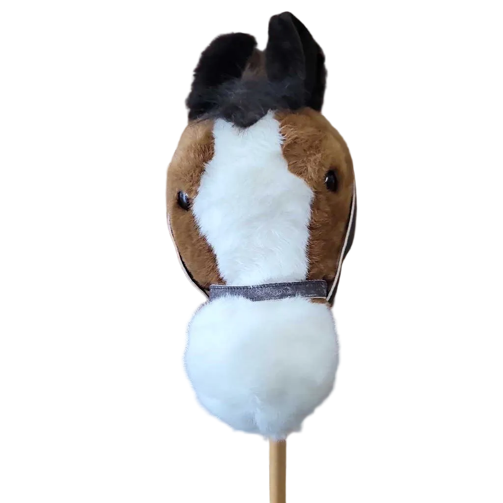 Large Plush Stick Horse