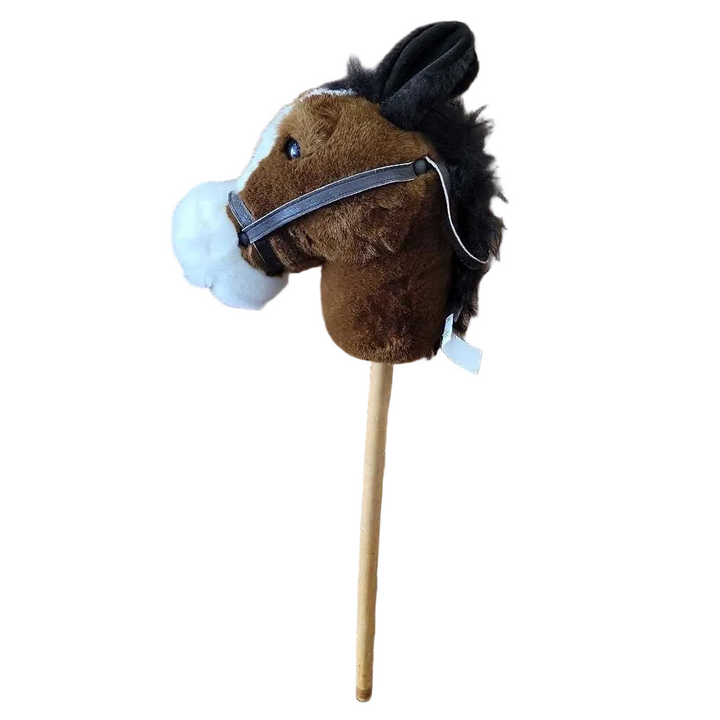 Large Plush Stick Horse
