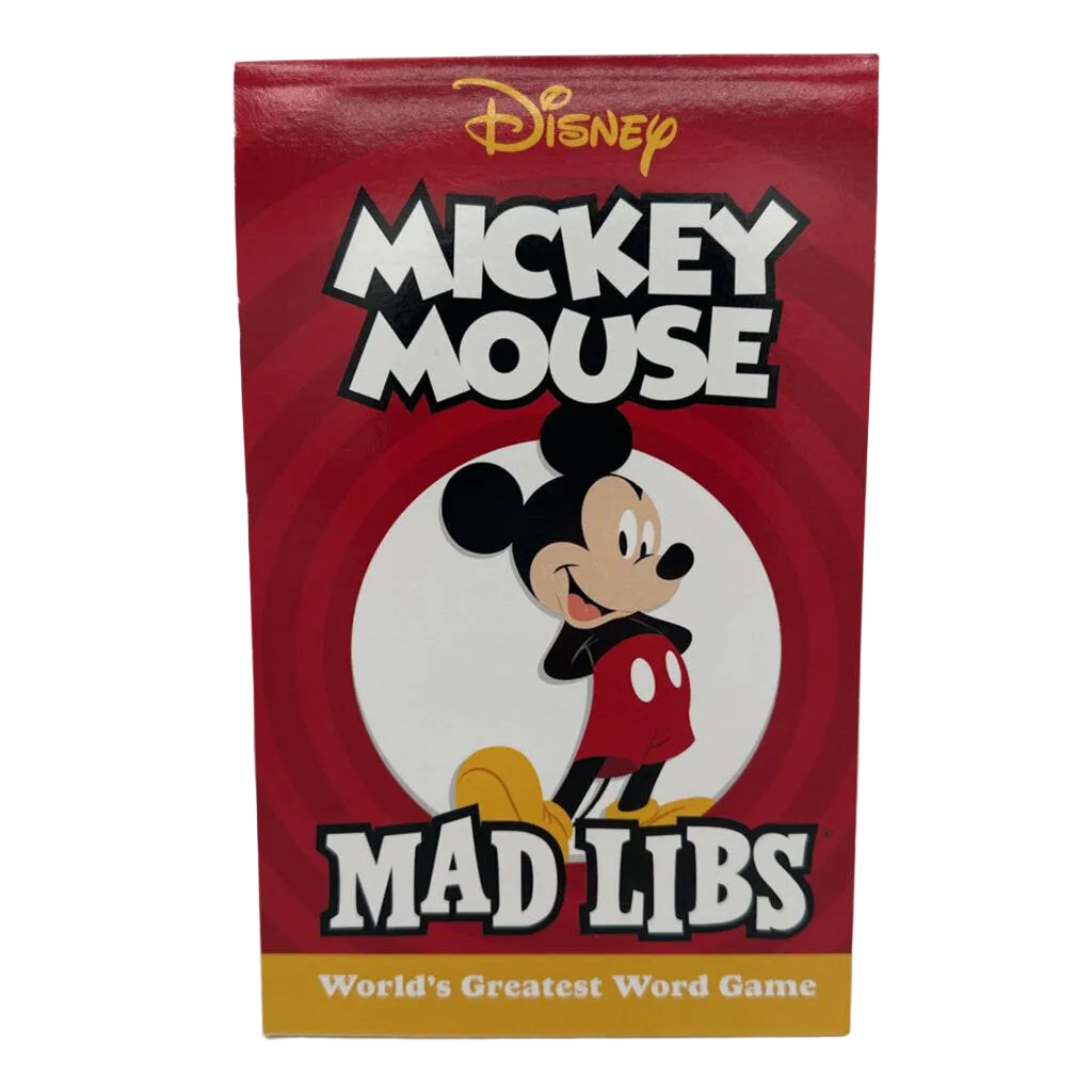 Mickey Mouse Mad Libs