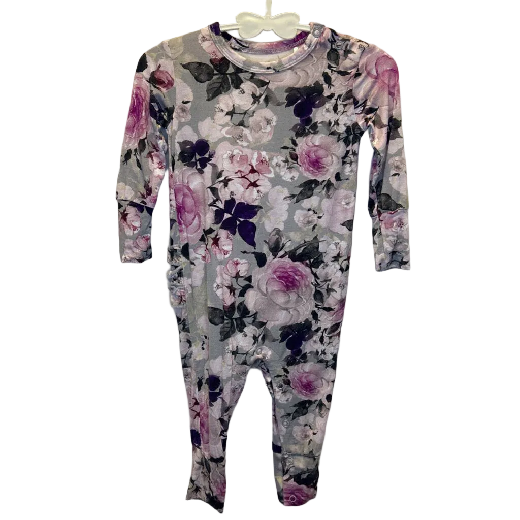 LS Floral Footless Onesie / Ruffles