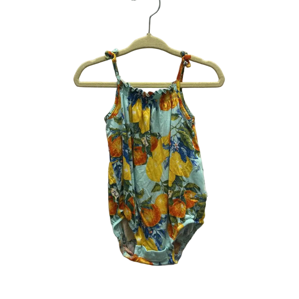 Tank Top Onesie Romper/Lemons & Oranges