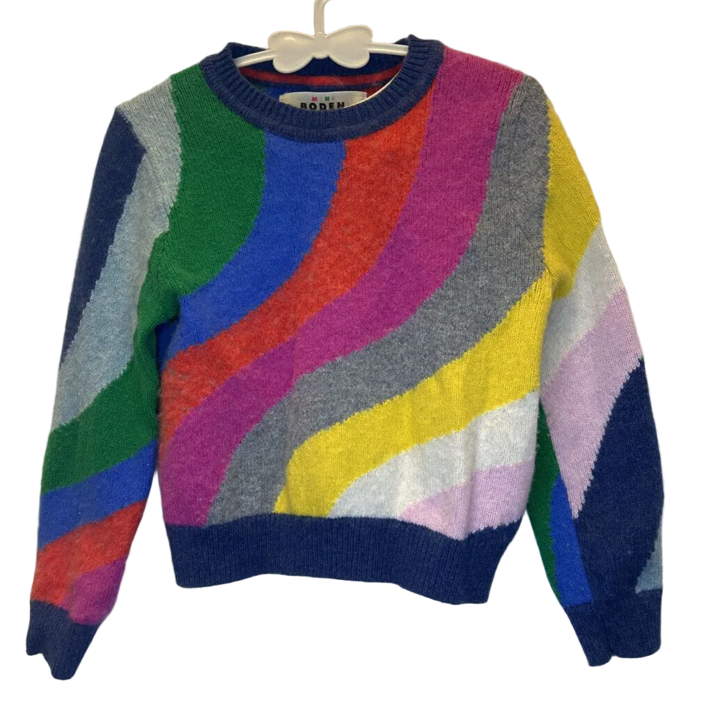 LS Crewneck Knitted Sweater/Striped