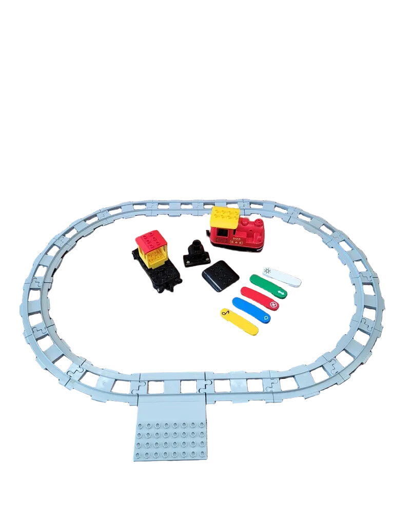 Steam Train/Full Track/ Missing Caboose Frame and Accessories