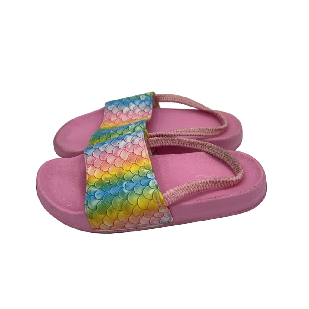 Slip Flip Flops: Elastic Back/Rainbow