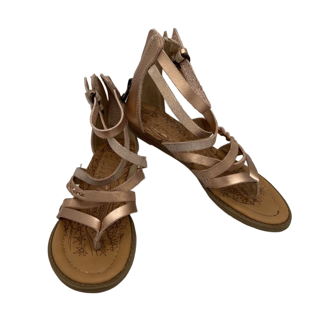 Strap Sandals: Zipper Back