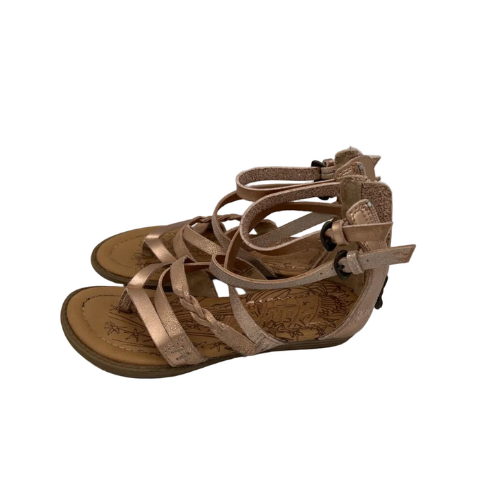 Strap Sandals: Zipper Back