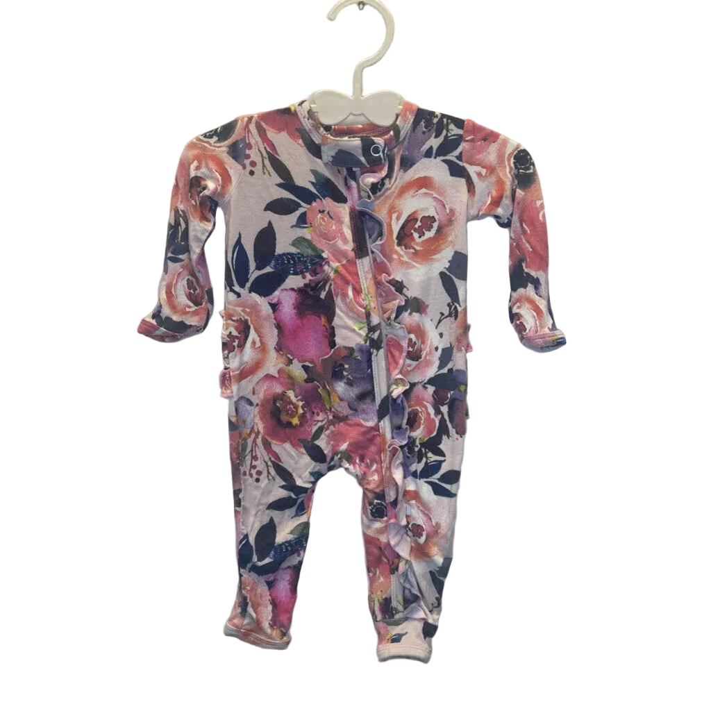 LS Footless Onesie / Roses