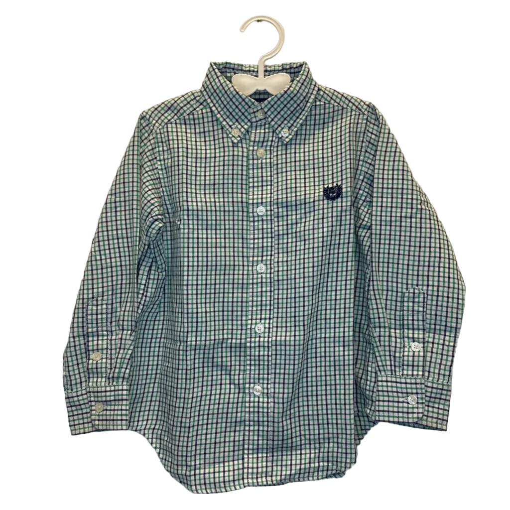 LS Collared Button Down / Plaid